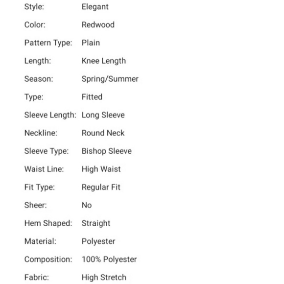 NEW Plus Fitted Dress - Picture 6 of 8